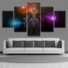 5 Pieces Canvas Painting DOTA 2 Invoker Home Decor For Living Room Printed Wall Art Game - Dota 2 Merchandise Store