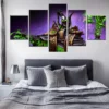 Canvas Pictures Wall Art Home Decorative Modular Framework 5 Pieces DotA 2 Paintings For Living Room - Dota 2 Merchandise Store