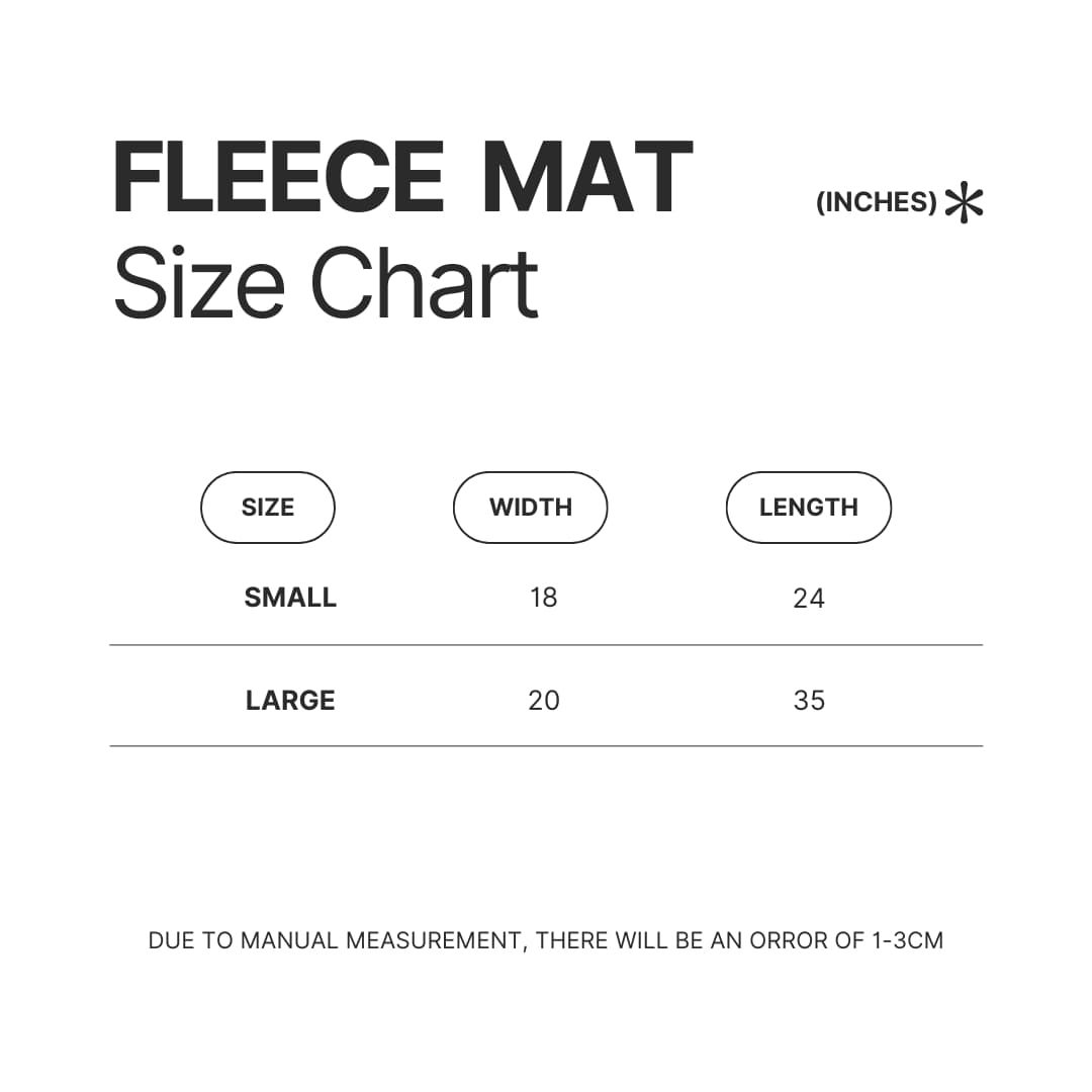 Fleece Mat Size Chart - Dota 2 Merchandise Store