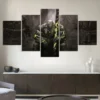 No Framed Canvas 5Pcs Earth Spirit Dota 2 Game Wall Art For Living Room Posters Prints - Dota 2 Merchandise Store