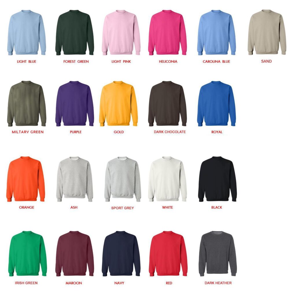 sweatshirt color chart - Dota 2 Merchandise Store