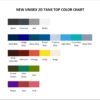 tank top color chart - Dota 2 Merchandise Store
